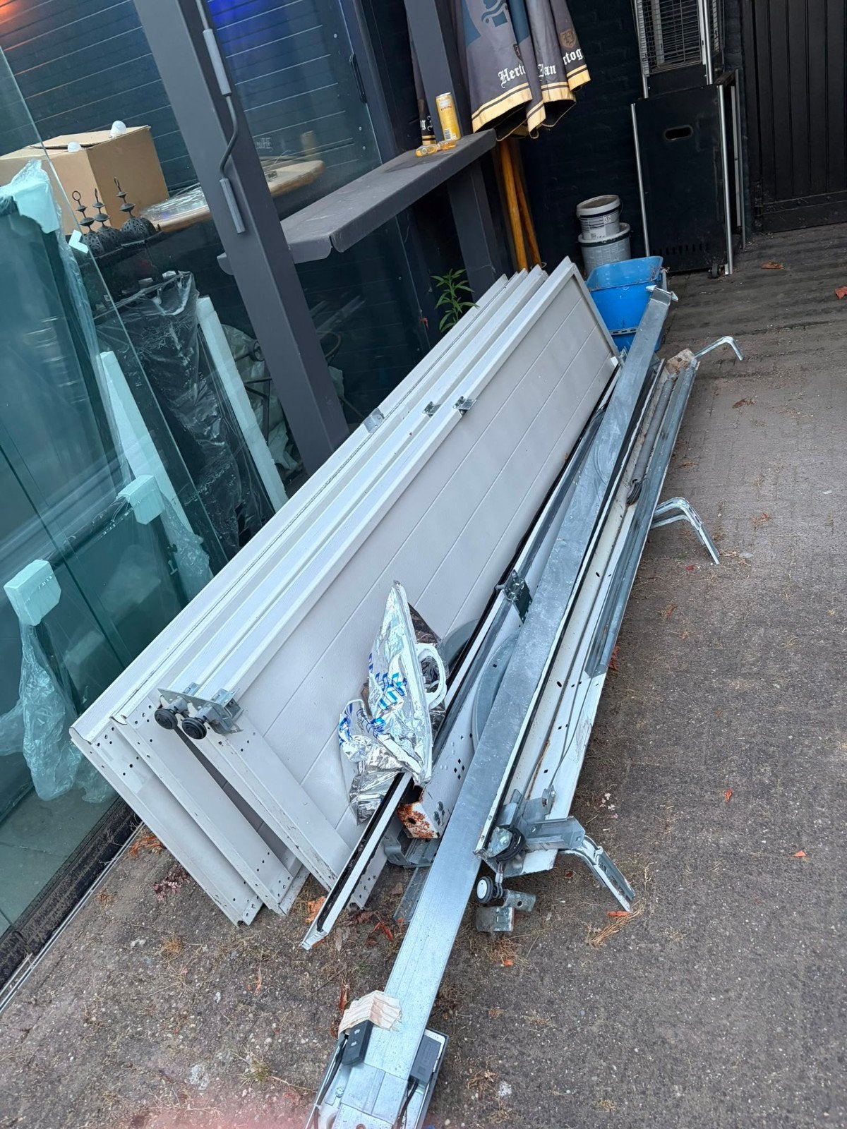 Hormann sectionaal garagedeur (2001), Ophalen, Gebruikt, 200 cm of meer, Wit