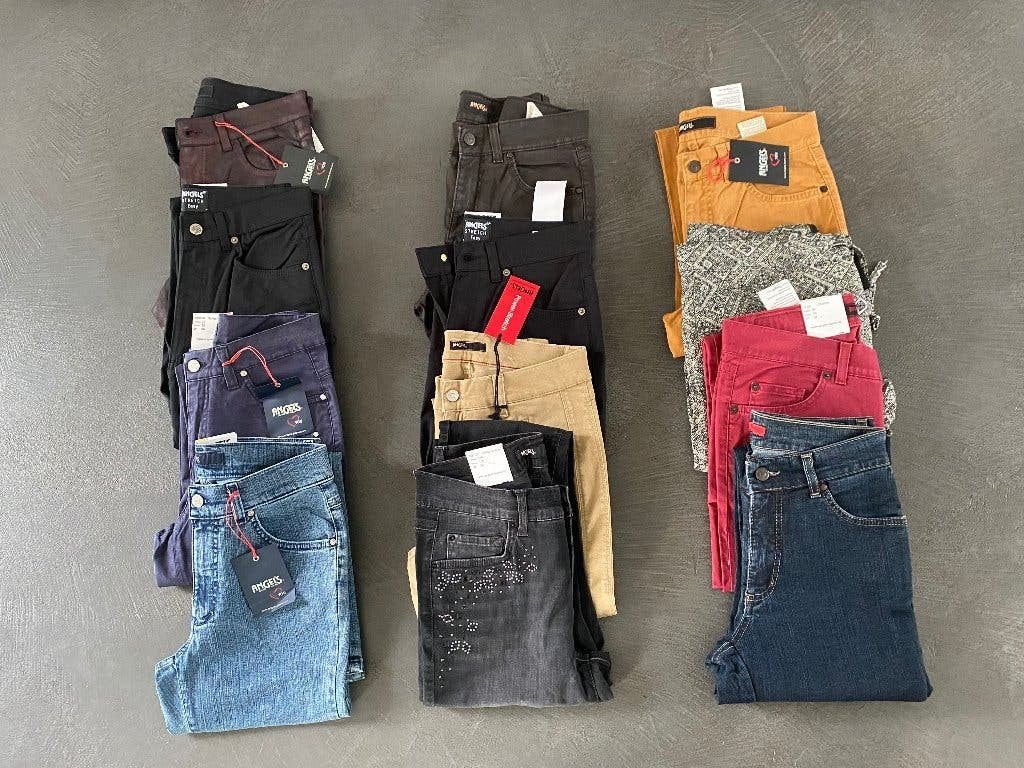 K299 Angels: 12x jeans Mt S=36 broek spijkerbroek, Blauw, Nieuw, Ophalen of Verzenden, W28 - W29 (confectie 36)