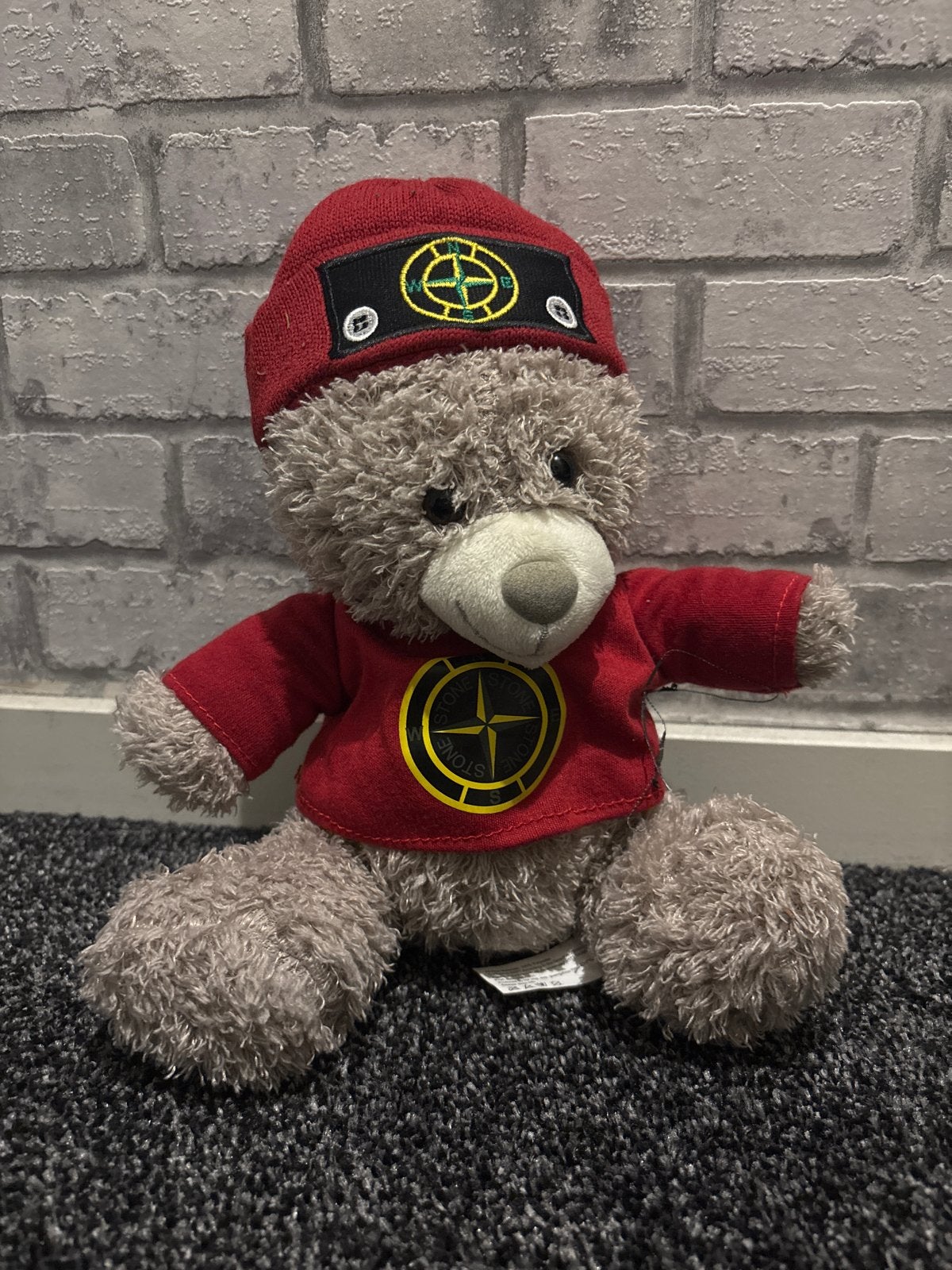 Stone Island knuffelbeer - 20 cm, Overige merken, Overige karakters, Beer, Nieuw