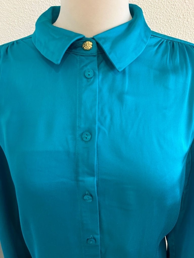 Fabienne Chapot maat 42 blauwe Luca blouse 681, Kleding | Dames, Blouses en Tunieken, Blauw, Maat 42/44 (L), Ophalen of Verzenden