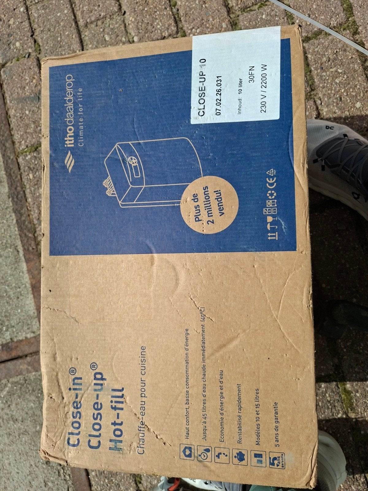 Itho Daalderop Close-in keukenboiler 10 liter - Nieuw, Nieuw, Ophalen of Verzenden, Itho Daalderop, Niet gespecificeerd