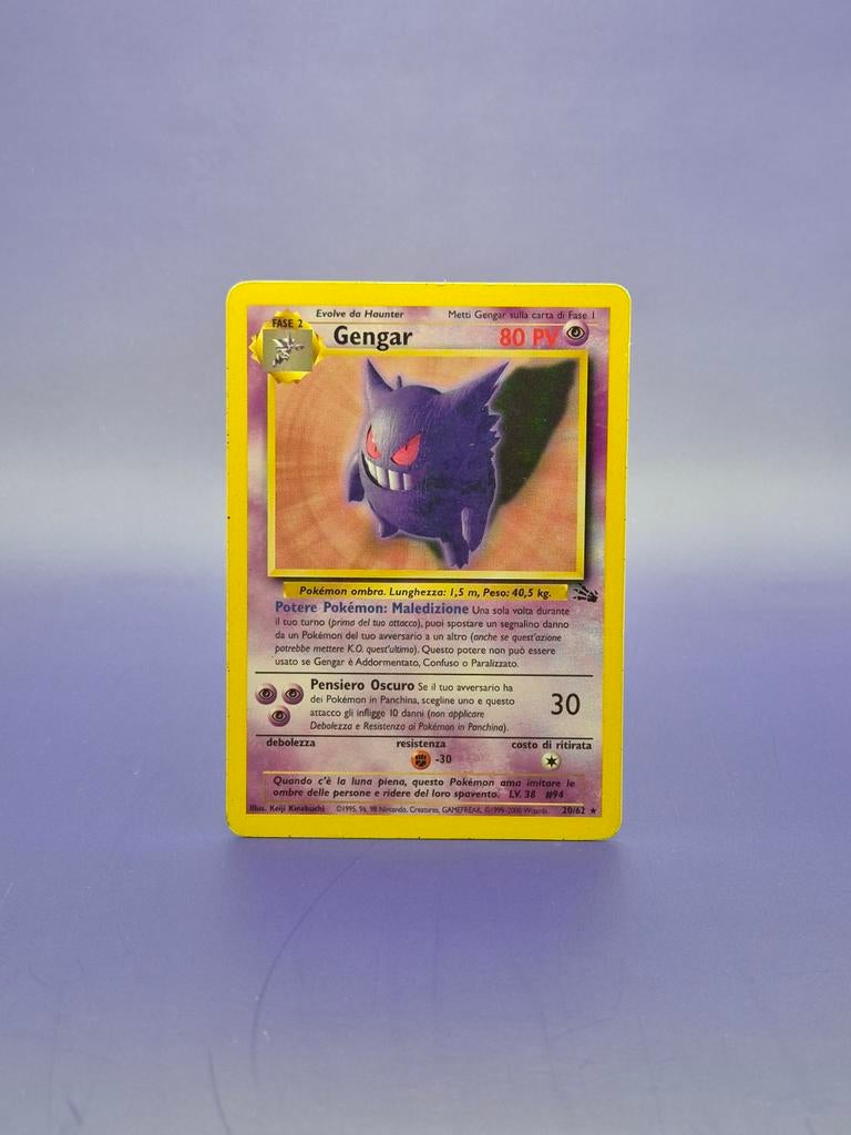 Gengar (IT) - Fossil 20/62, Hobby en Vrije tijd, Verzamelkaartspellen | Pokémon, Gebruikt, Losse kaart, Ophalen of Verzenden