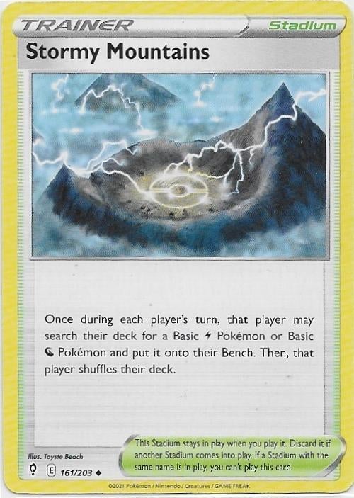 Evolving Skies,  Stormy Mountains [uncommon] 161/203, Verzenden, Nieuw, Losse kaart