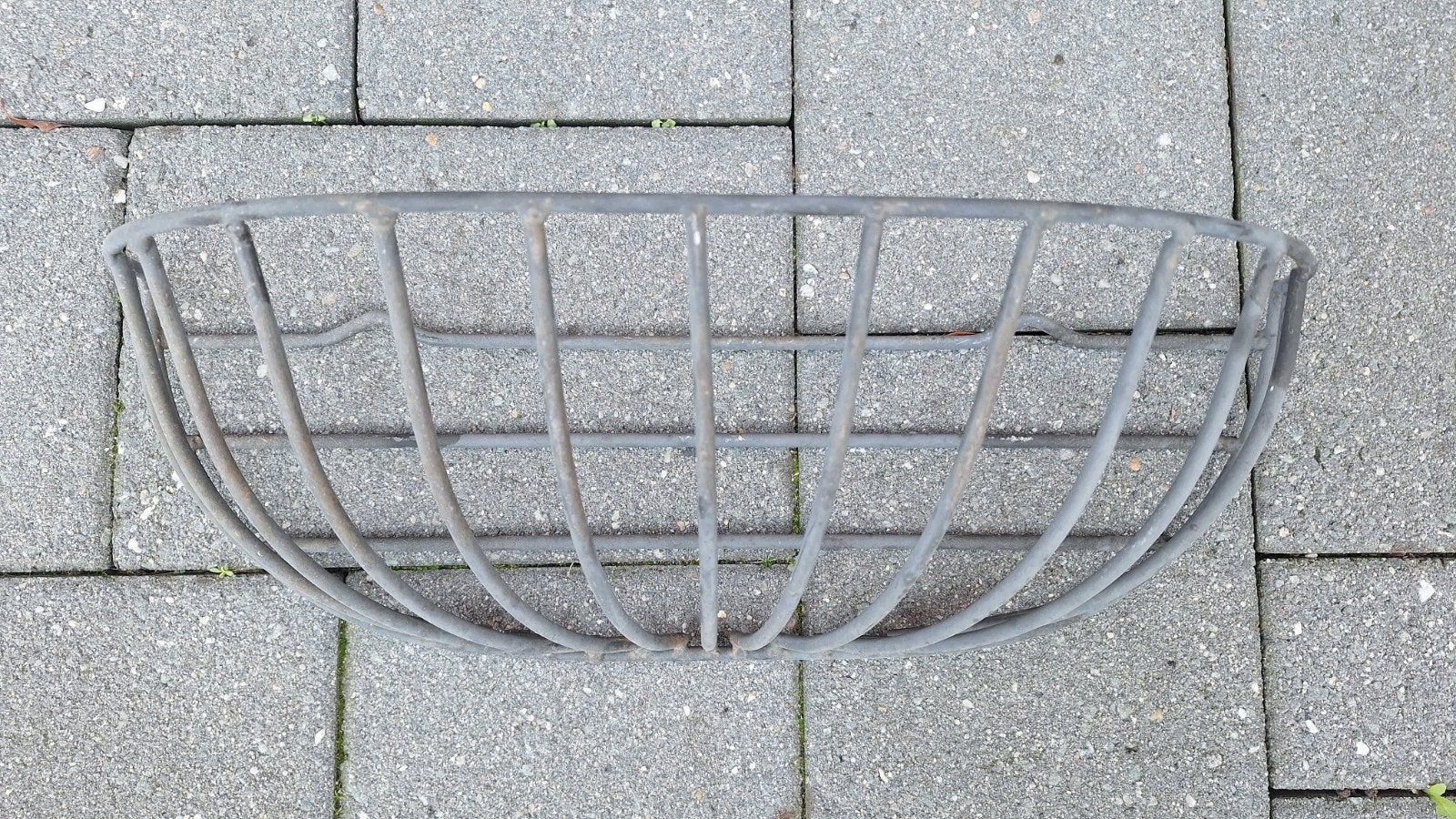 Set van 3 metalen bloembakken voor balkon of tuin, Gebruikt, Minder dan 30 cm, Ophalen of Verzenden, Balkon