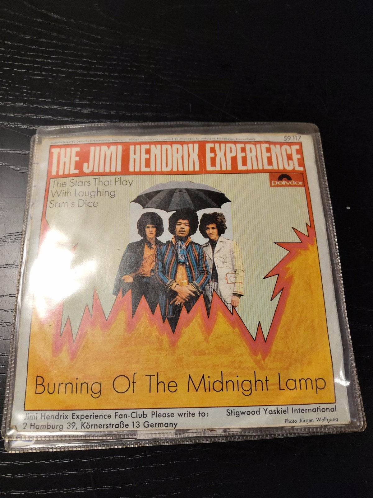Jimi Hendrix - Burning of the Midnight Lamp 7 inch, Gebruikt, Fotohoes, 7 inch, Ophalen of Verzenden