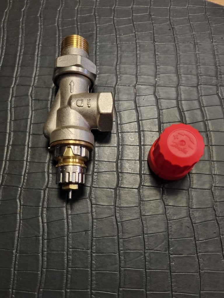 DANFOSS radiatorkraan RA-N haaks verkeerd 1/2" Nieuw, Thermostaat, Minder dan 30 cm, Nieuw, Minder dan 60 cm