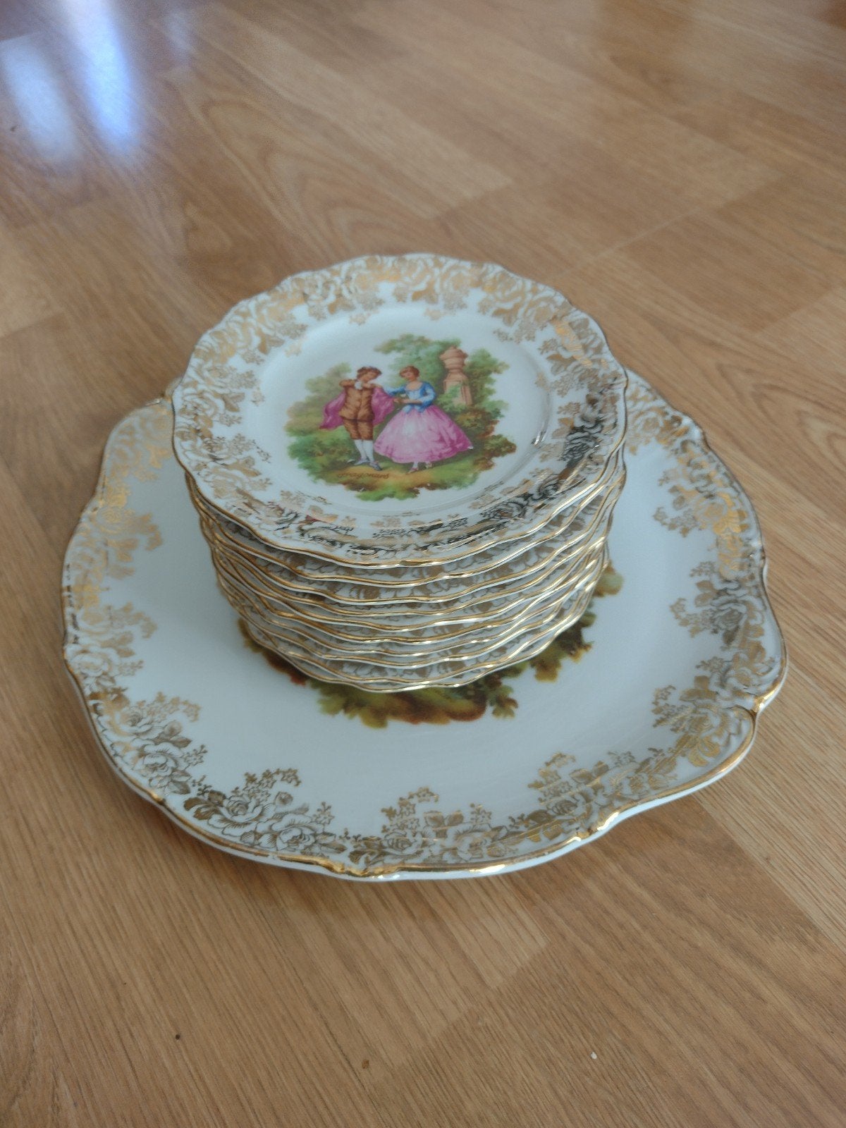Wunsiedel Bavaria Porzellan decoratieve borden set, Ophalen of Verzenden