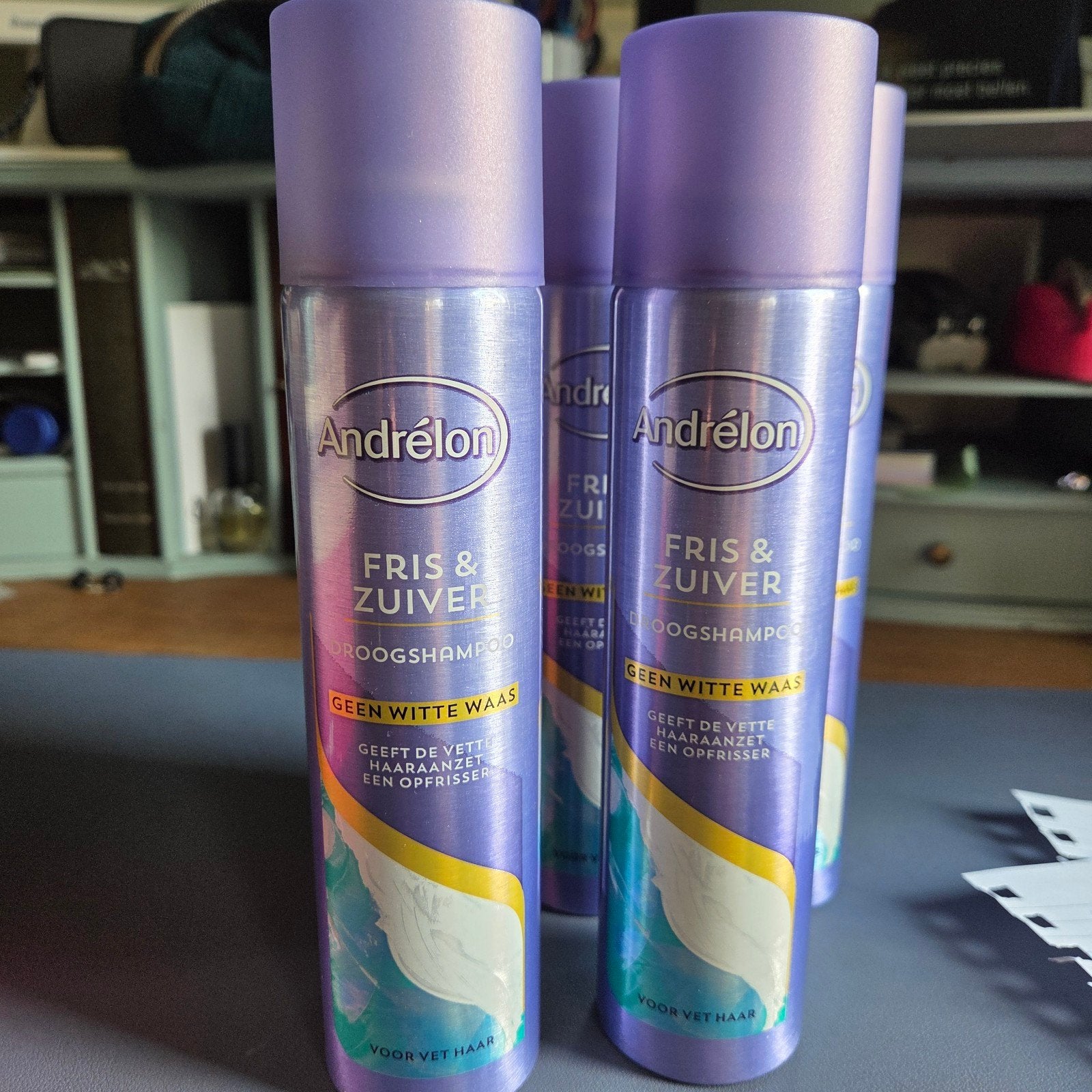 5x Andrélon Fris & Zuiver droogshampoo voor vet haar, Sieraden, Tassen en Uiterlijk, Uiterlijk | Haarverzorging, Ophalen of Verzenden
