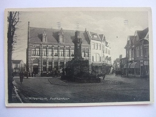 P291 Hilversum - Postkantoor - 1937, Verzenden, 1920 tot 1940, Gelopen, Noord-Holland