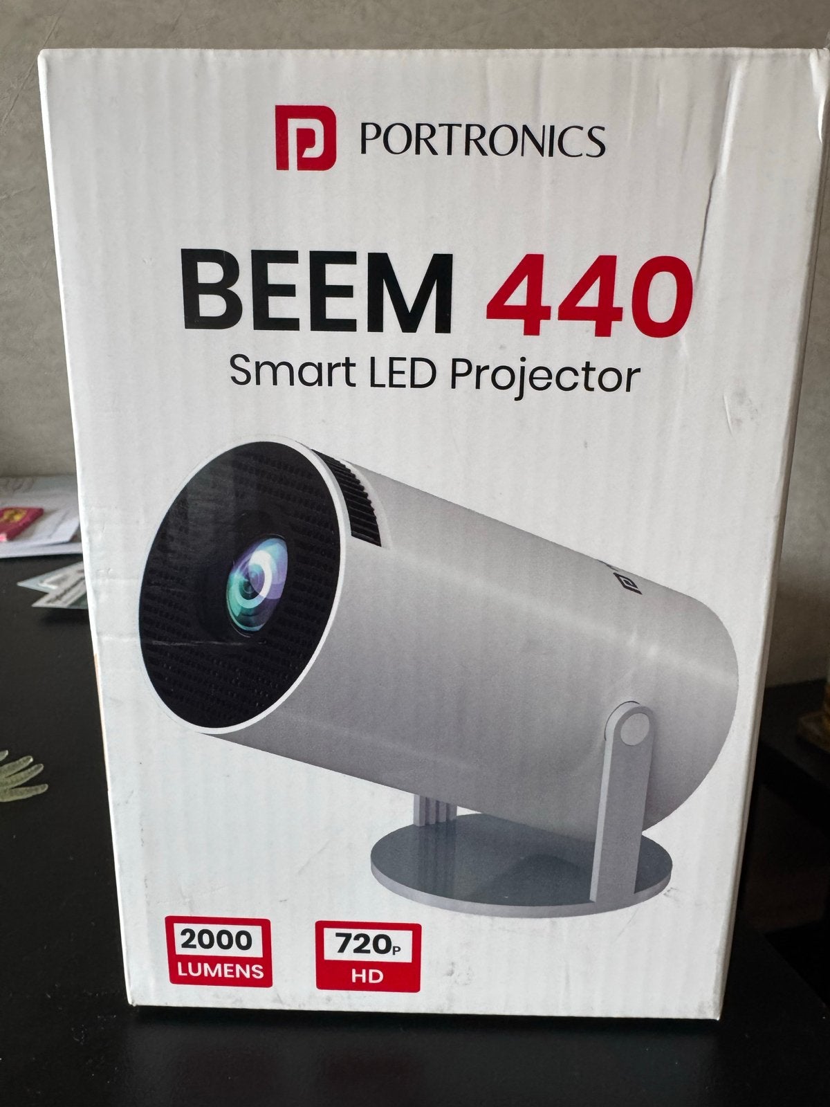 Portronics BEEM 440 Smart LED Projector - 720p HD, Ophalen, HD (720), LED, Nieuw