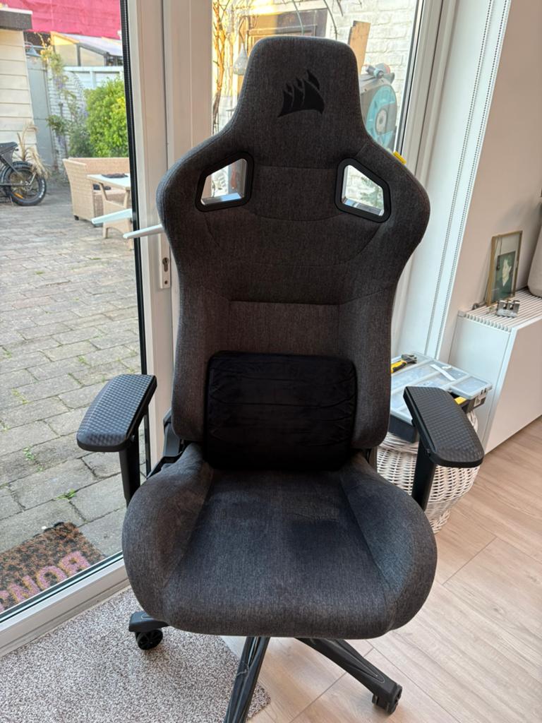 Gamingsstoel Corsair T3 Rush grijs. Zeer goede staat!, Ophalen of Verzenden, Grijs