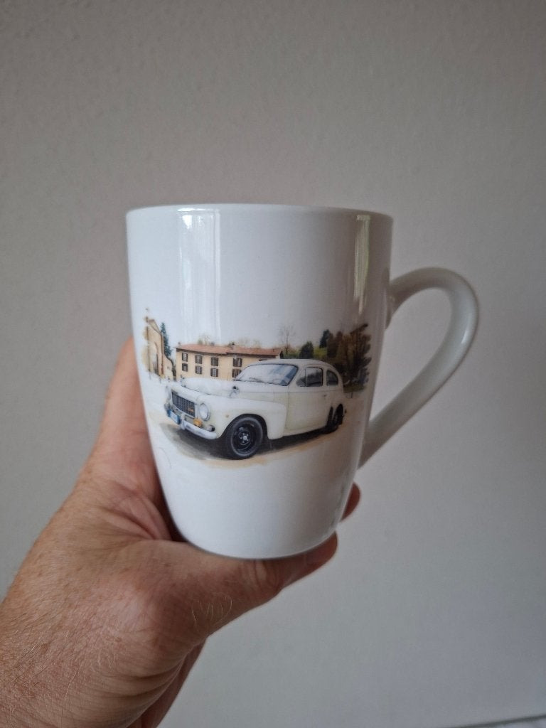 Volvo PV 544 Katterug mok – zelf bedrukt en afgebakken, Overige merken, Overige typen, Nieuw, Ophalen of Verzenden