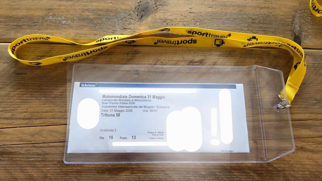 Ticket MotoGP Mugello 31 mei, Tickets en Kaartjes, Eén persoon
