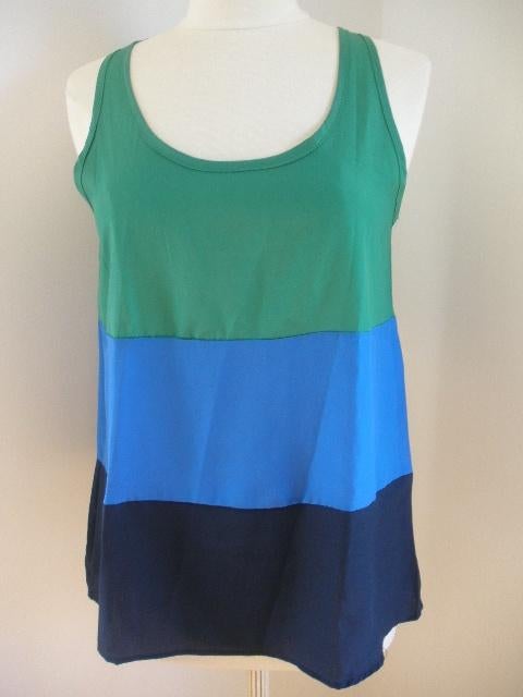 DAPHNEA top groen blauw maat M - nieuw -, Maat 38/40 (M), Daphnea, Blauw, Nieuw