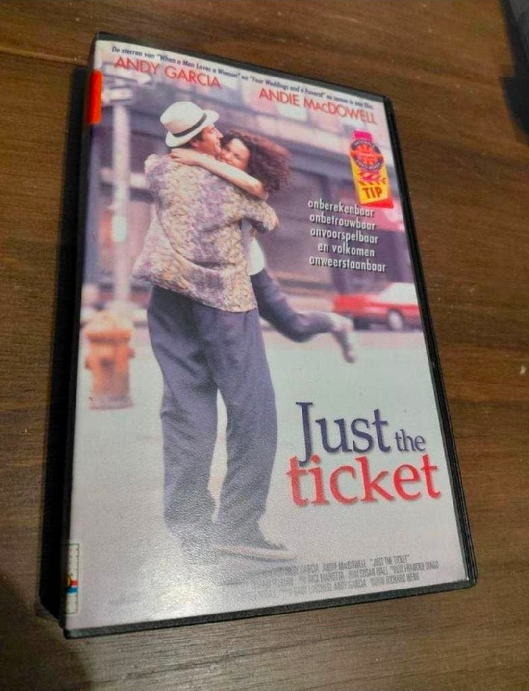 VideoLand ex-rental Just the ticket videoband. Grote hoes., Gebruikt, Alle leeftijden, Ex-rental, Ophalen of Verzenden