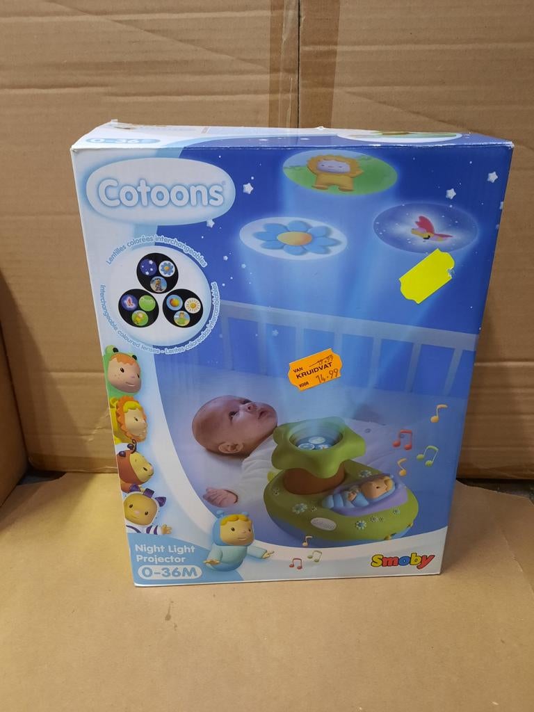 Cotoons Smoby Nachtlamp Projector 0-36M, Kinderen en Baby's, Ophalen of Verzenden, Zo goed als nieuw, Overige typen, Met licht
