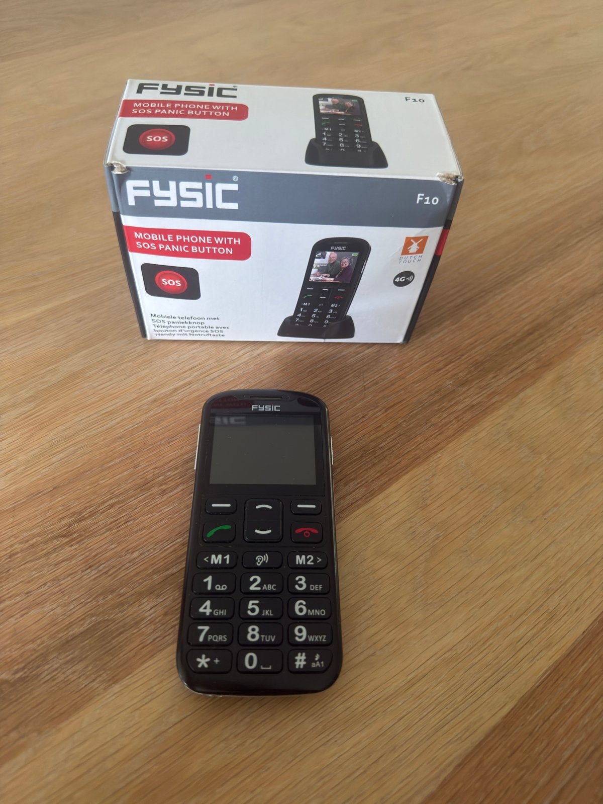 Fysic F10 senioren mobiele telefoon met sos knop, Ophalen of Verzenden, Klassiek of Candybar, Zonder simlock, Zonder abonnement