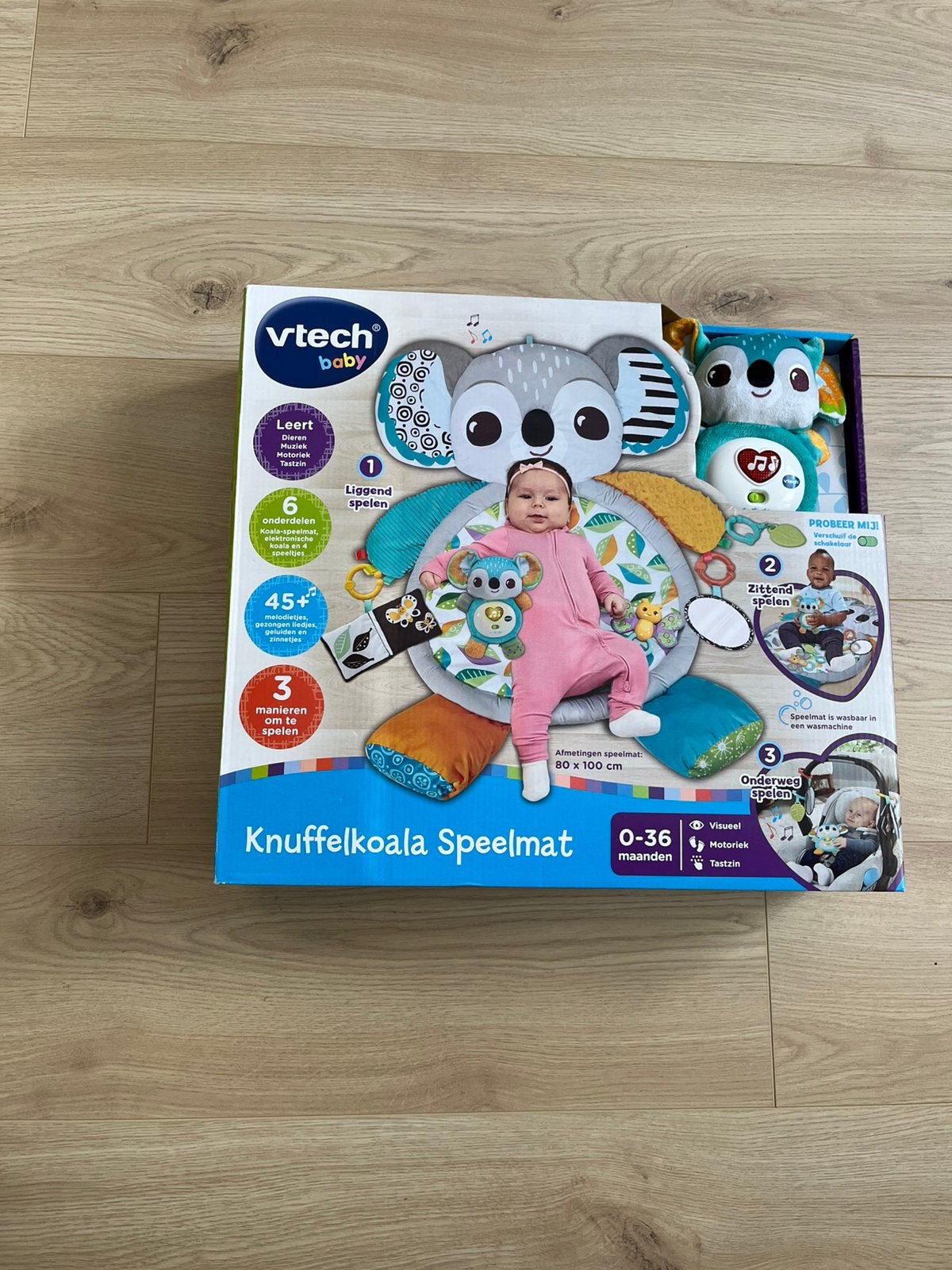 Vtech knuffelkoala speelmat, Ophalen, Meer dan 50 stukjes, Zo goed als nieuw