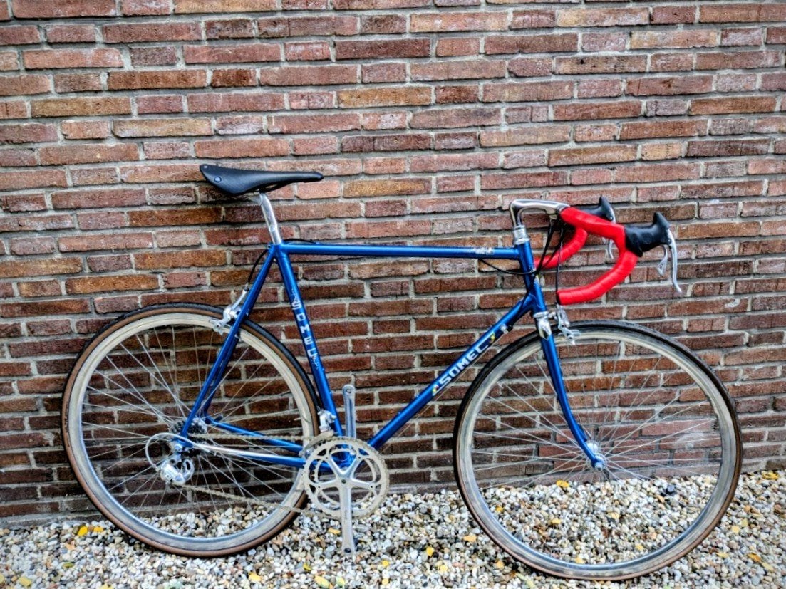Somec Racefiets - Stalen frame, Campagnolo Record 9 speed, Fietsen en Brommers, Overige merken, Staal, Ophalen of Verzenden, Zo goed als nieuw
