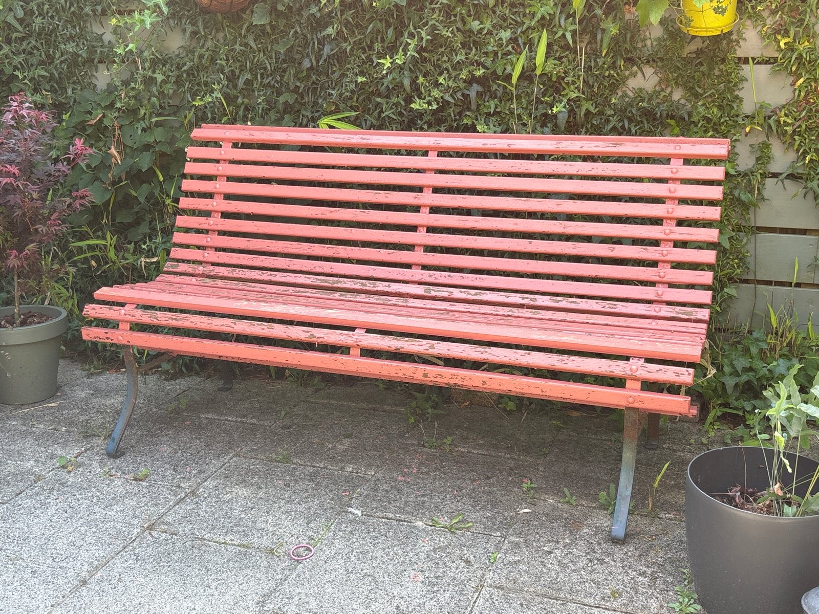 Parkbankje met karakter - opknapper, Ophalen, Gebruikt, Hout