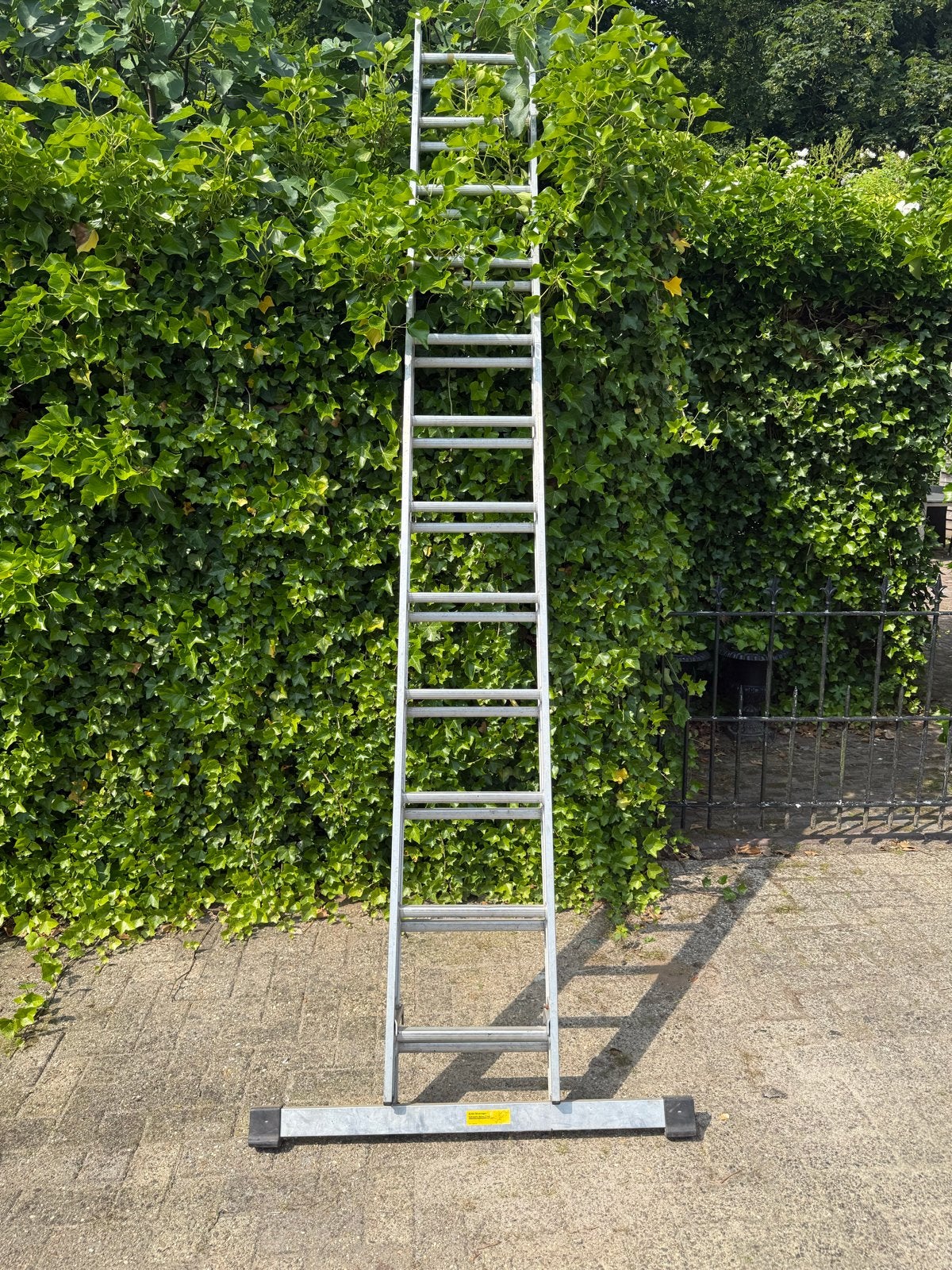 Excelsior 12-sports aluminium ladder, Ophalen of Verzenden, Gebruikt, Ladder, 4 meter of meer