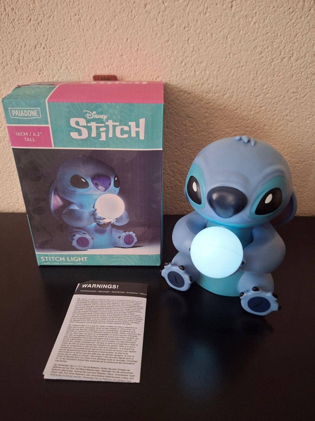 Disney Stitch Nachtlampje - Nieuw in originele verpakking, Blauw, Overige merken, Kunststof, Nieuw