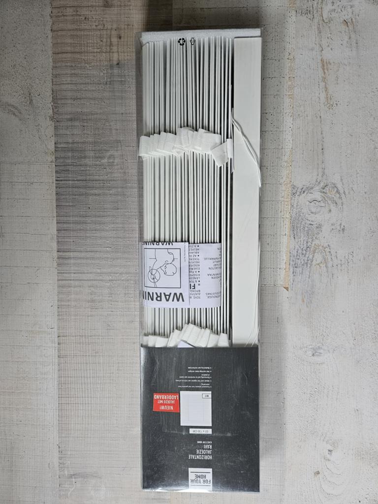 60x130 cm jaloezie, nieuw in verpakking, Huis en Inrichting, Ophalen, Nieuw, 50 tot 100 cm, Wit