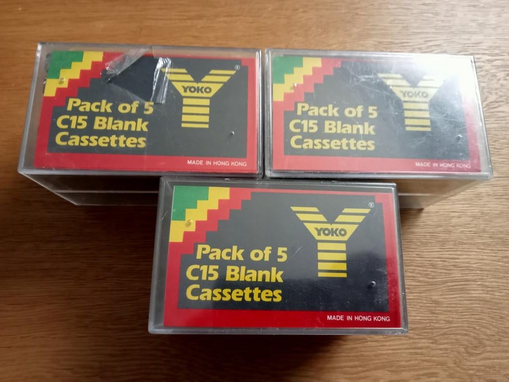 Yoko C15 blank cassettes, 2 t/m 25 bandjes, Overige genres, Ophalen of Verzenden, Nieuw in verpakking