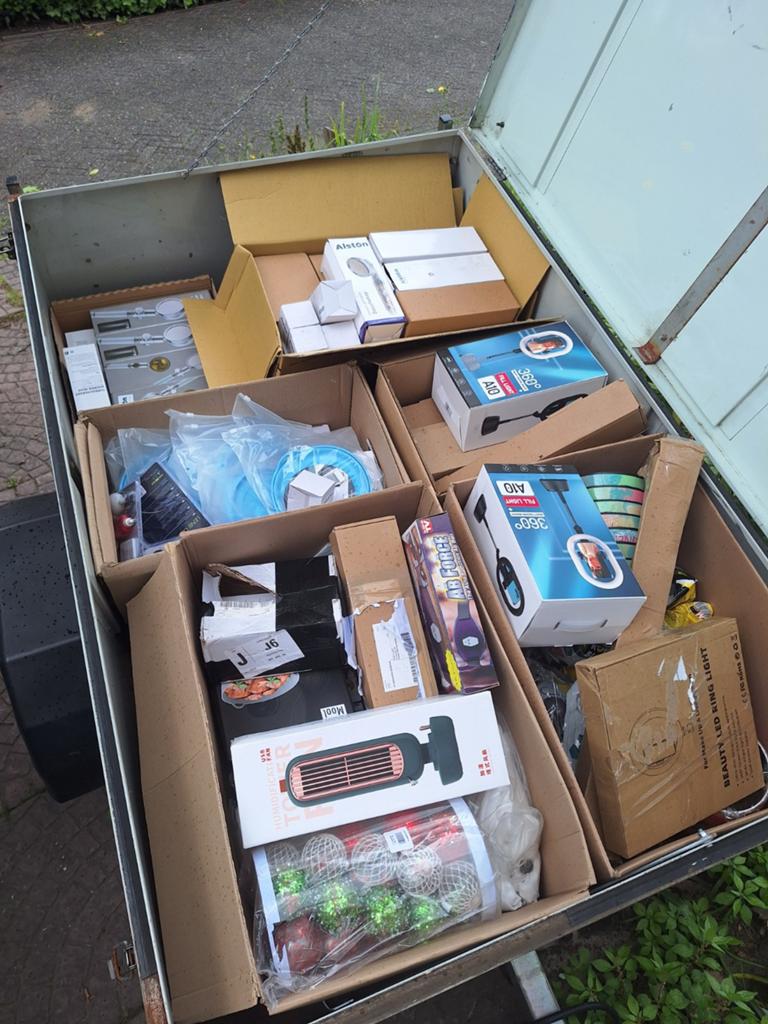 Leuke partij retour en overstock, Ophalen