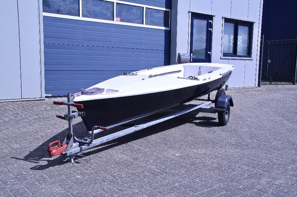 zeilboot laser 2 wegtrailer + waltrailer, Ophalen, Laser, Gebruikt, Laser