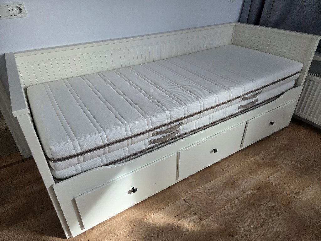 IKEA Wit Hemnes Bedbank, Ophalen, Wit, Tweepersoons, Zo goed als nieuw