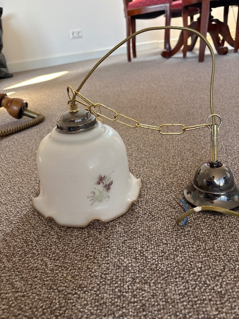 Vintage hanglamp, Vintage, Klassiek, Landelijk, Gebruikt, Overige fittingen, Ophalen of Verzenden