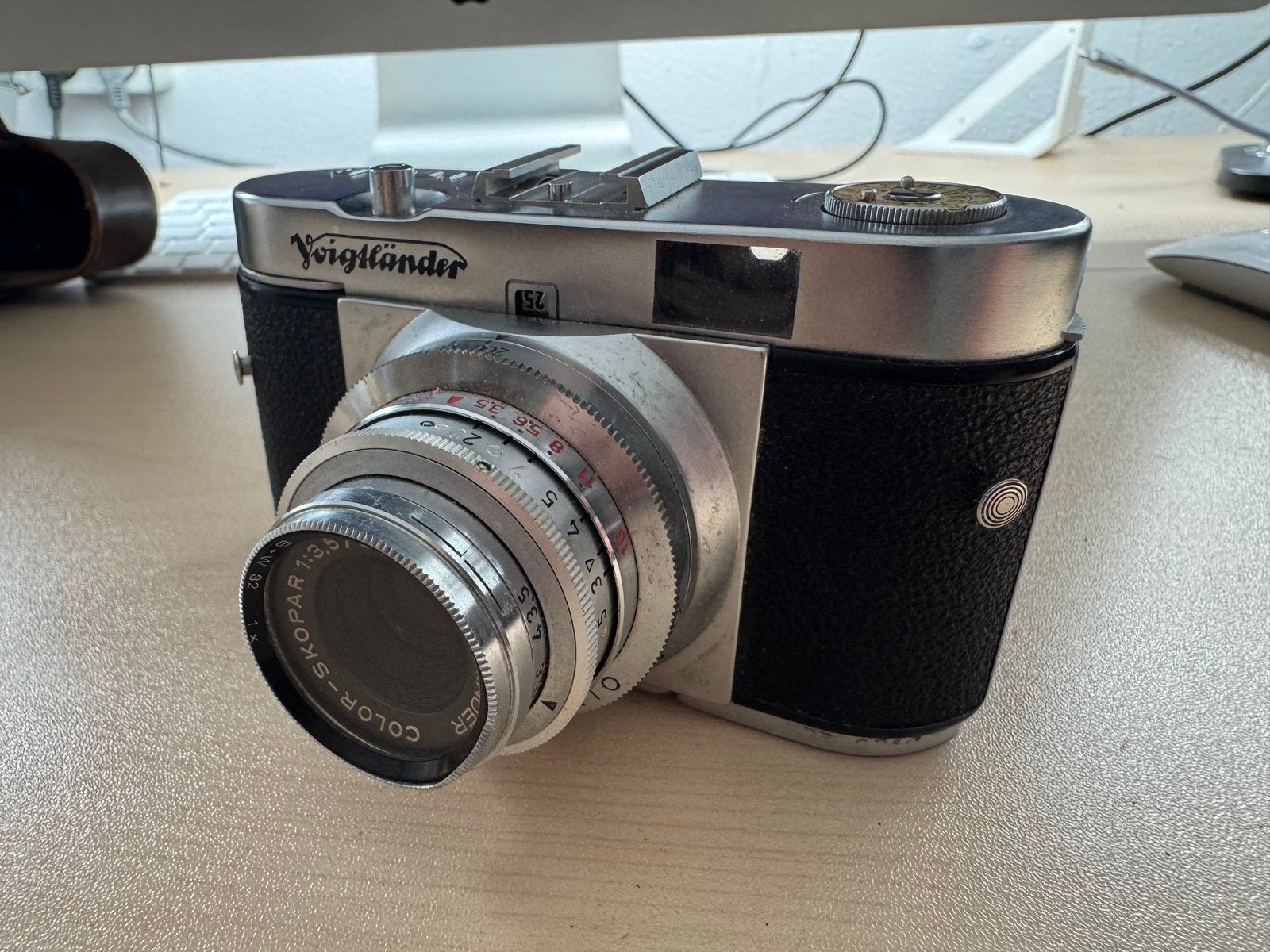 klassieke Voigtländer Vito B uit de jaren 50, Ophalen of Verzenden, Gebruikt, Compact, Overige Merken