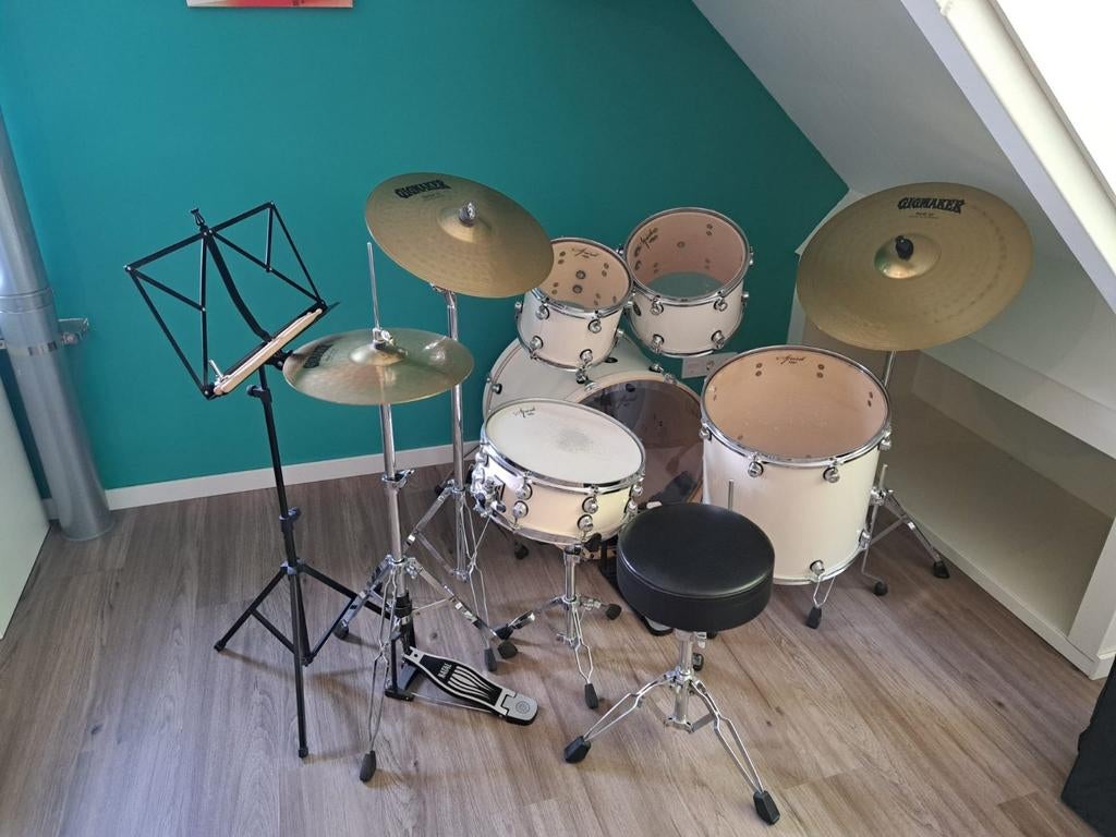 Drumstel Spirit Natal Drums met Gigmaker bekkens, Ophalen