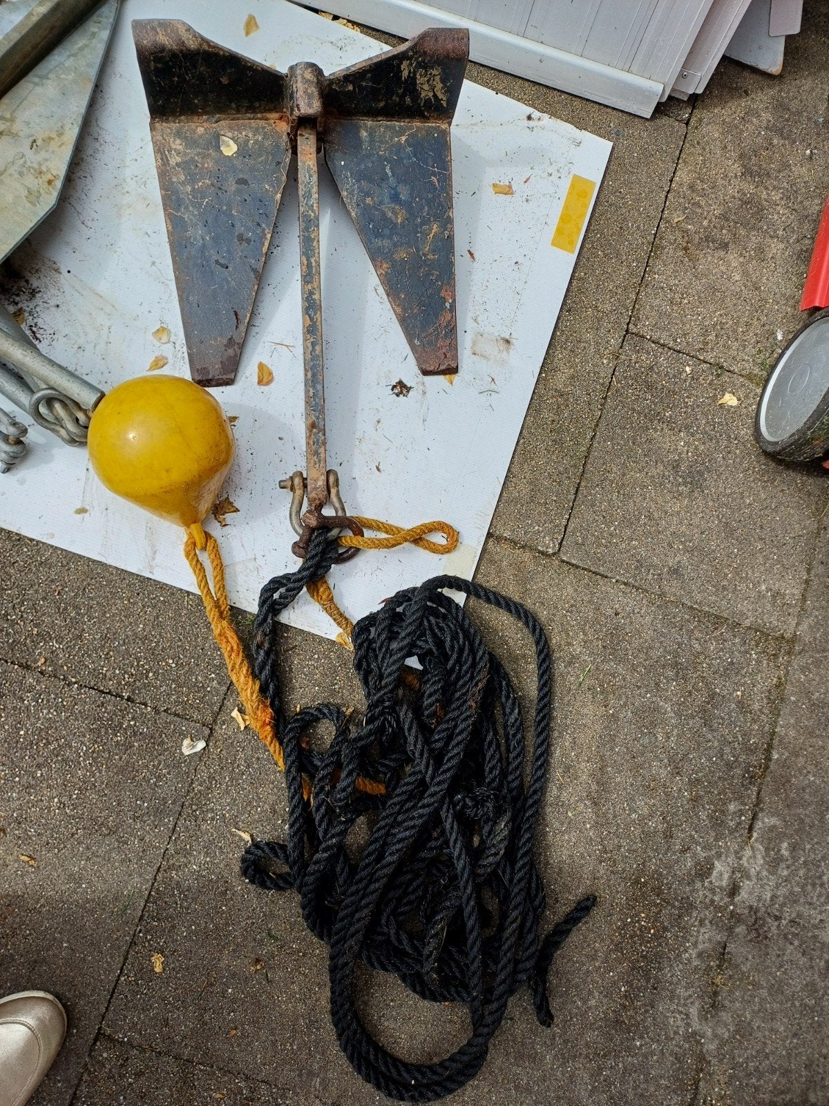 Anker met lijn en boei, Ophalen, Gebruikt, Overige typen