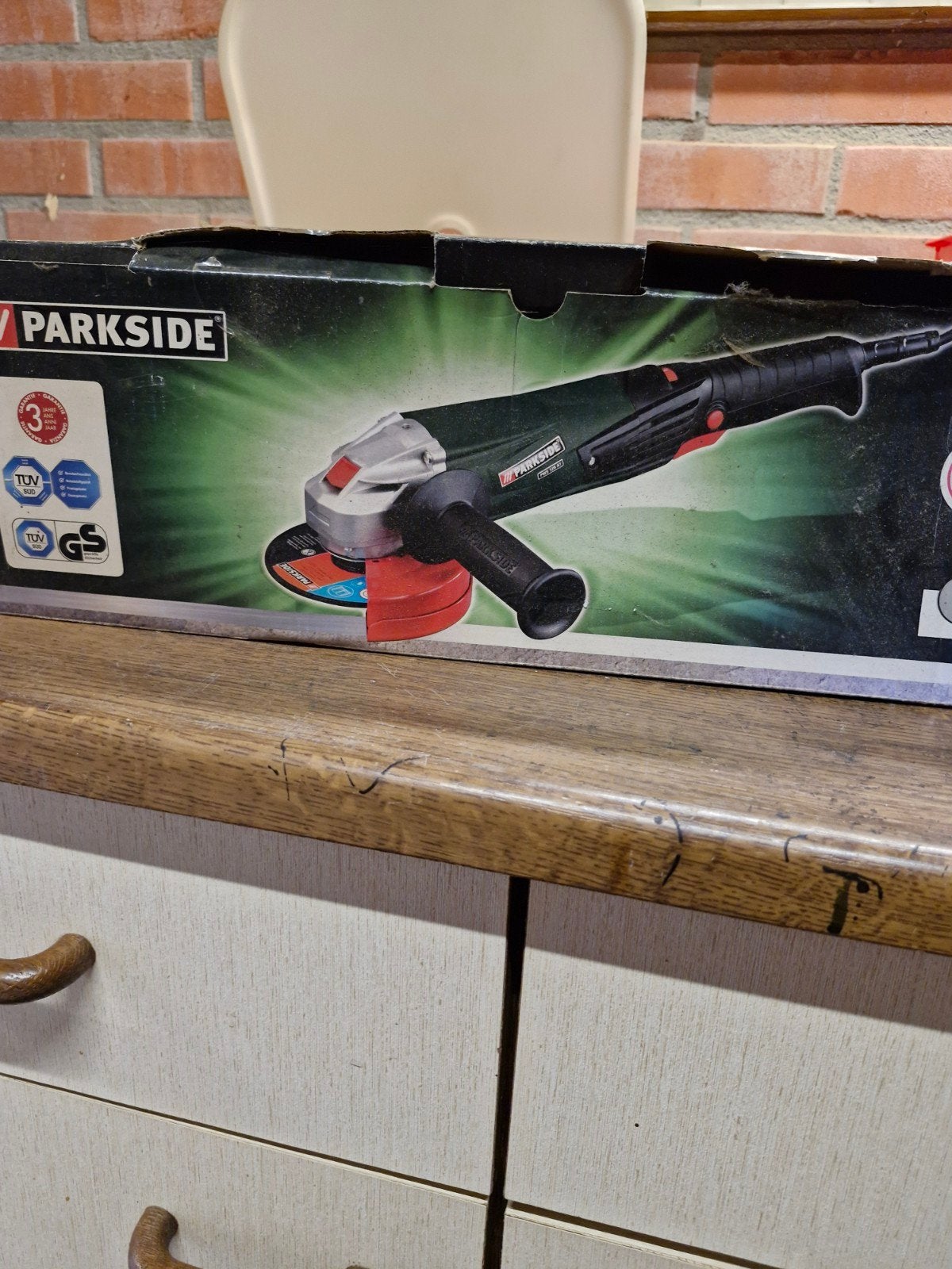 Parkside Haakse Slijpmachine 1200W, Ophalen, Gebruikt, 1000 watt of meer, Haakse handslijpmachine