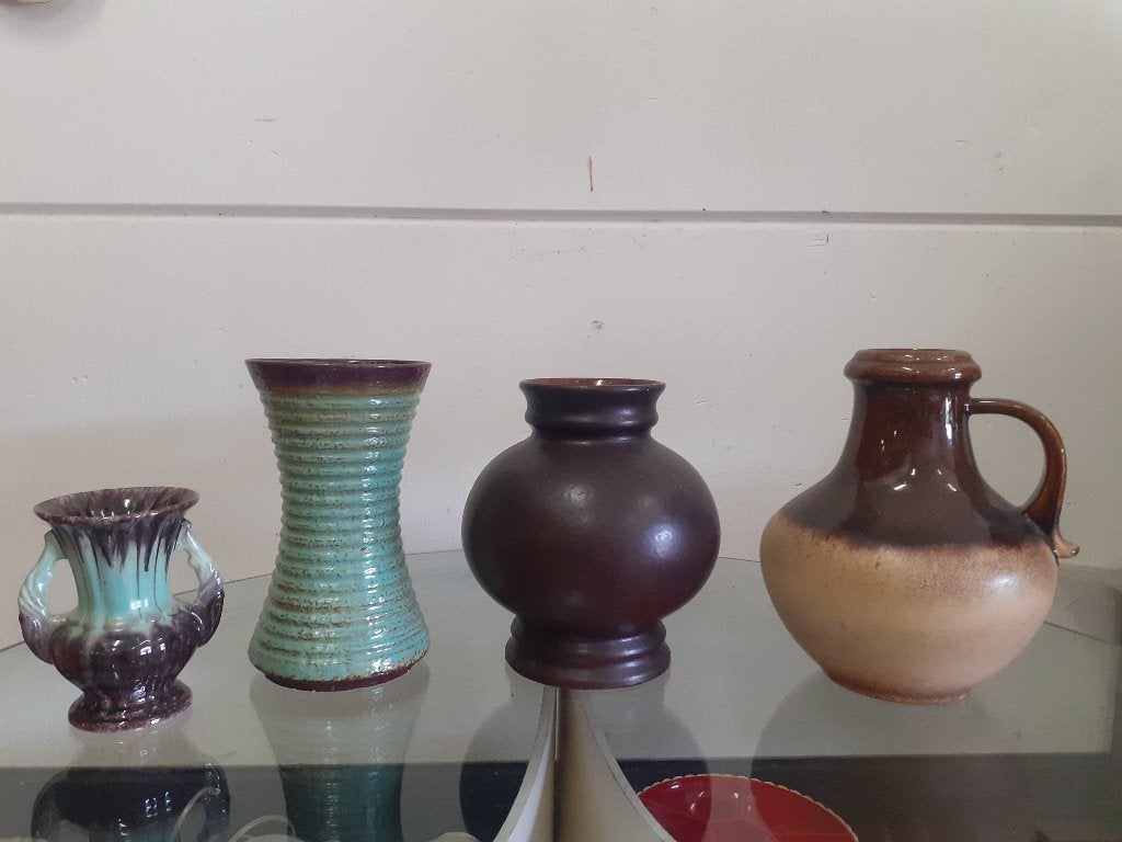West Germany Scheurich keramiek design jaren 70 vazen retro, Ophalen of Verzenden