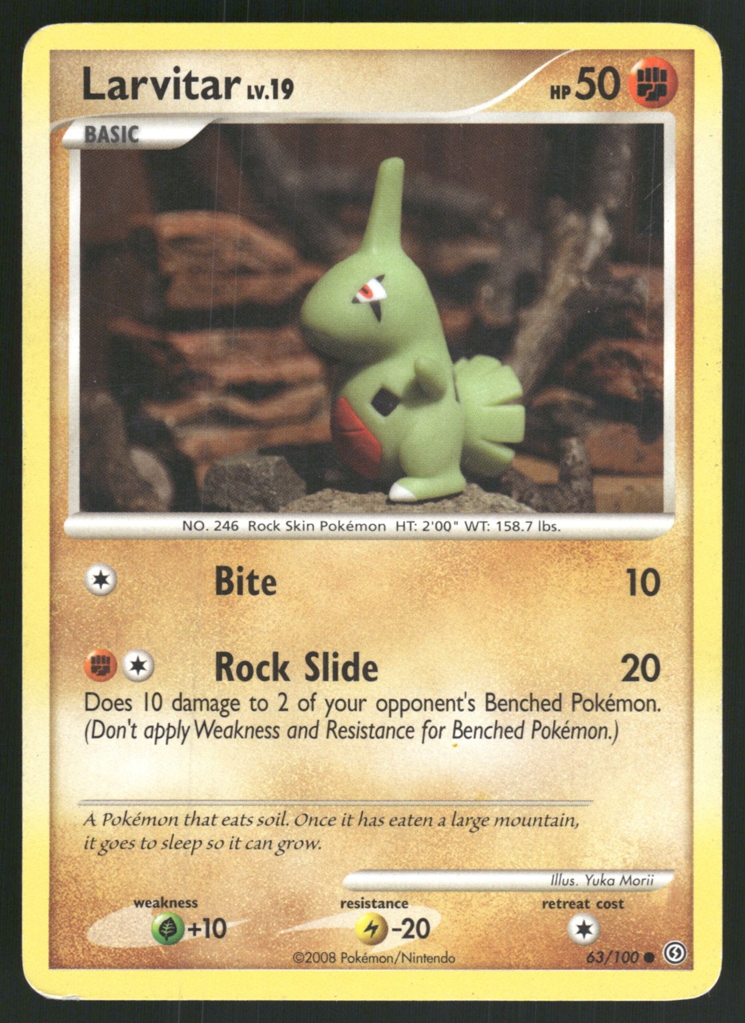 Larvitar 63/100 - Stormfront (Fair), Verzenden, Gebruikt