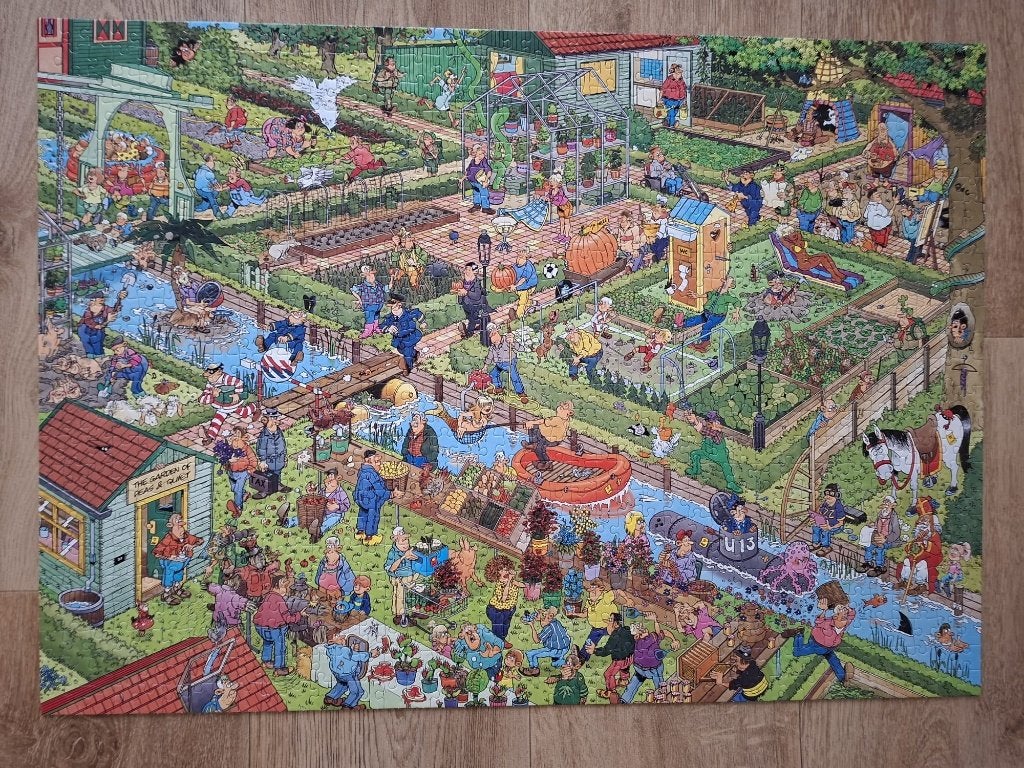 Jan van Haasteren De Volkstuintjes 1000 - Ruilen kan ook, Ophalen, 500 t/m 1500 stukjes, Zo goed als nieuw, Legpuzzel