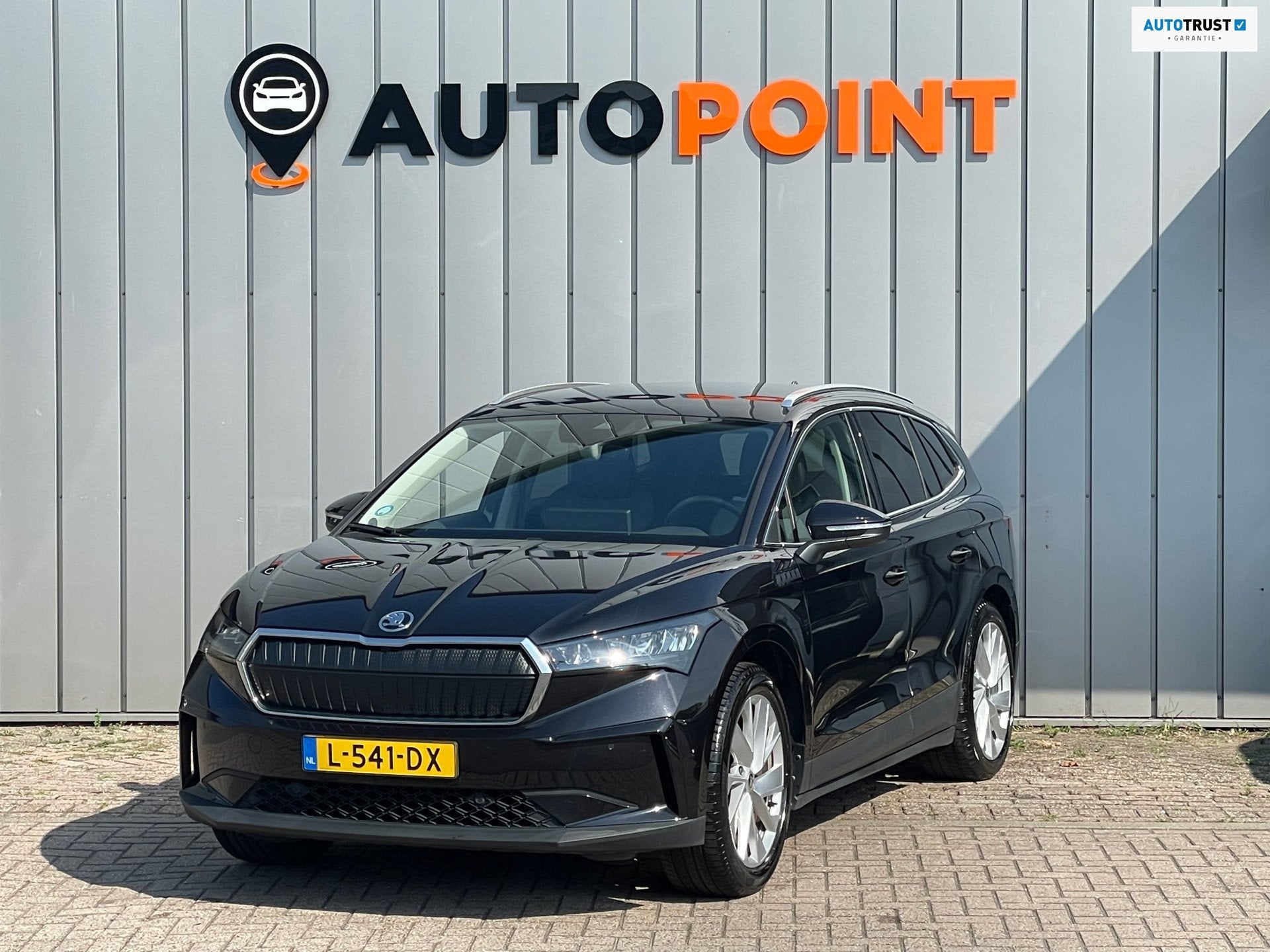 Skoda Enyaq iV 80 SOH 90% DEALEROND FASE 3 WARMTEPOMP|SOH 90, Auto's, Dealer onderhouden, Achterwielaandrijving, Gebruikt, Leder en Stof