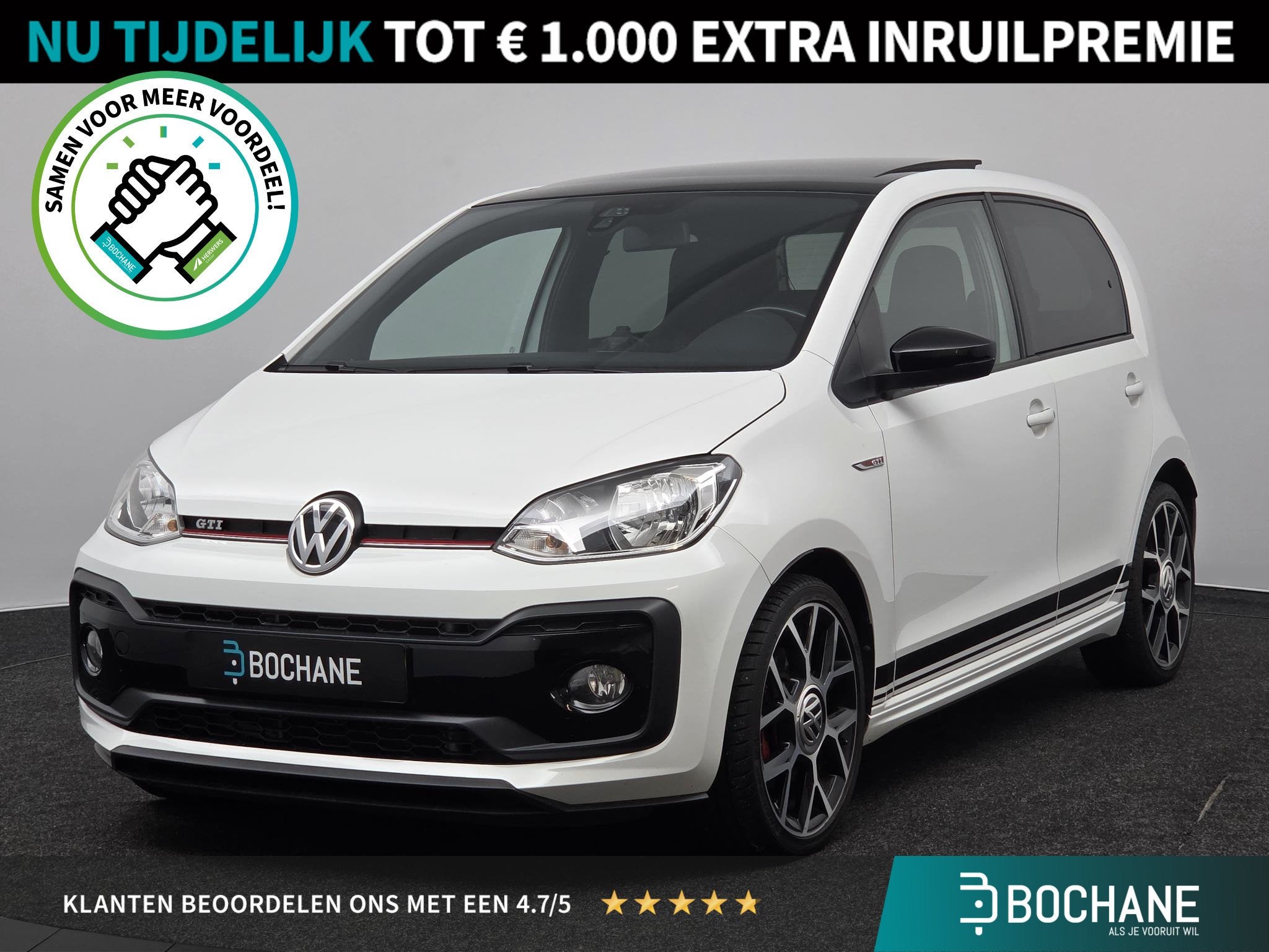 Volkswagen Up! 1.0 TSI GTI | Panoramadak | Beats Audio | Cli, Auto's, 970 kg, Stof, Met garantie (alle), 4 stoelen