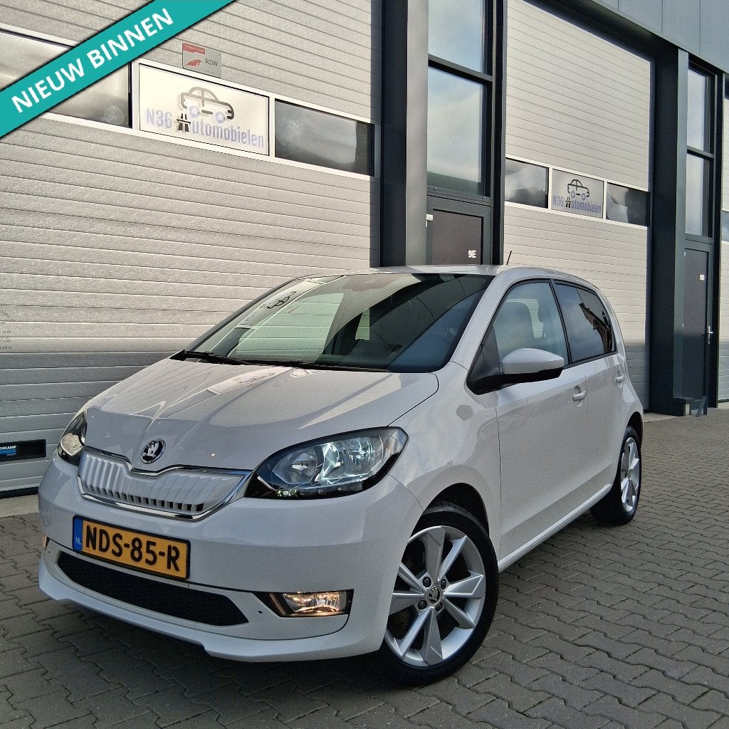 Skoda Citigo e-iV Style/Cruise C/DAB/CCS/ DEALER ONDERHOUDEN, Auto's, Geheel digitaal combi-instrument, Wit, Citigo, Te koop