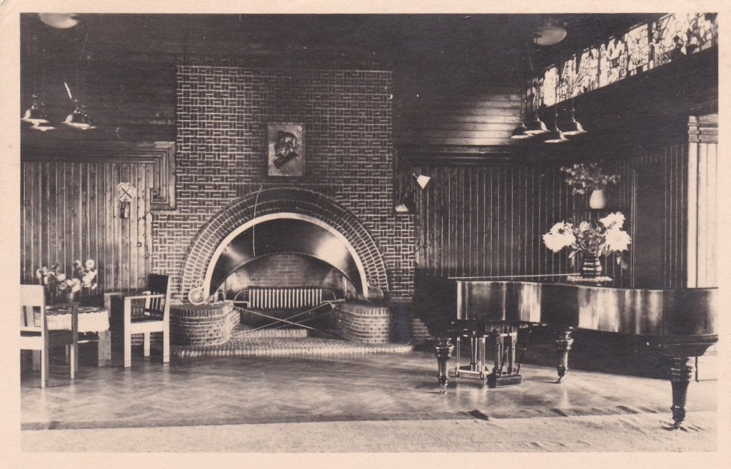 18514 Troelstra Oord Beekbergen Haard groote zaal Loenen, Verzamelen, Verzenden, 1960 tot 1980, Gelopen, Gelderland