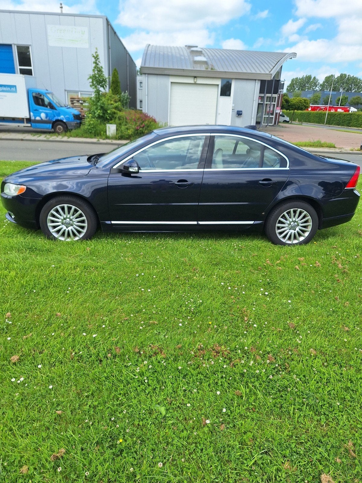Volvo S80 2.4 D5 Geartronic Executive 2007 Blauw, Auto's, Beige, 2000 kg, Blauw, Diesel