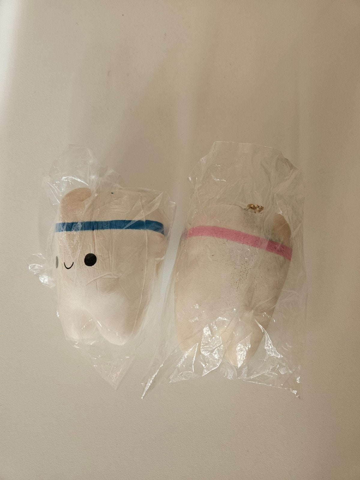 Twee schattige tanden squishies in verpakking., Ophalen of Verzenden, Gebruikt