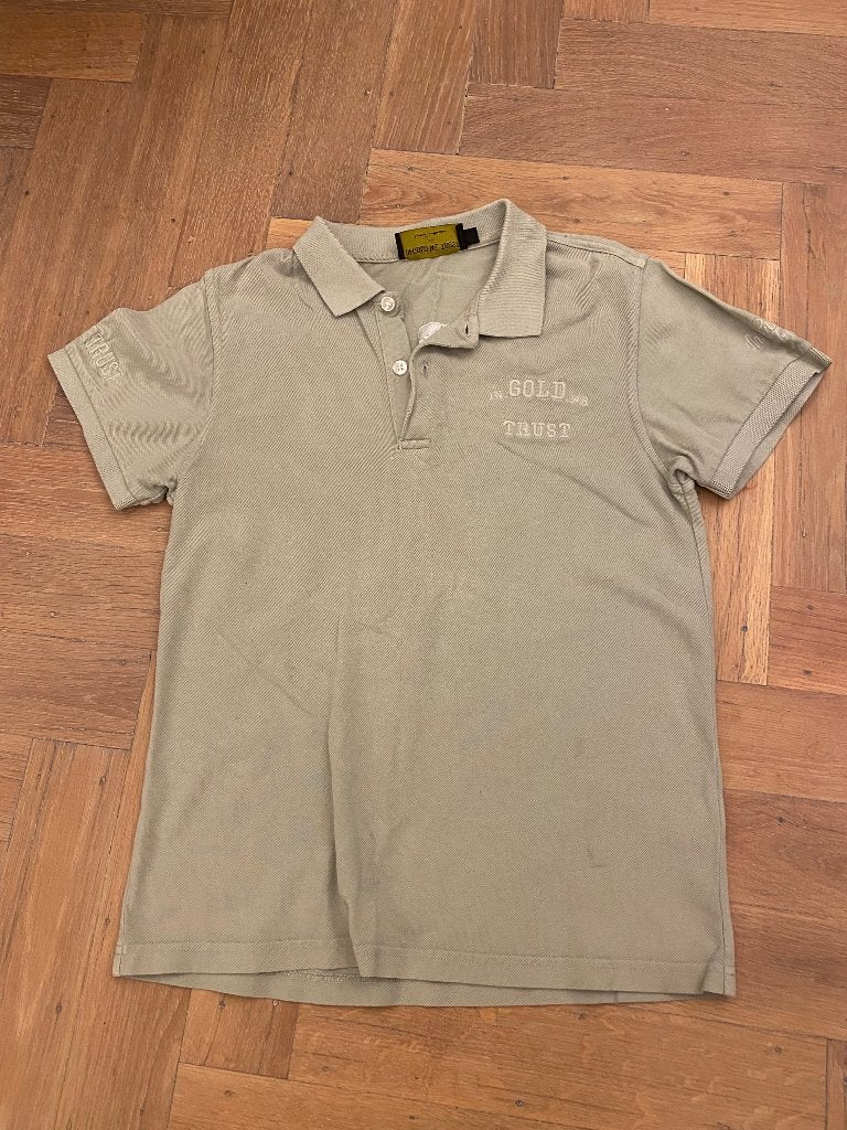 In Gold we Trust polo 12/14 152/158, Ophalen of Verzenden, Gebruikt, Jongen, Shirt of Longsleeve