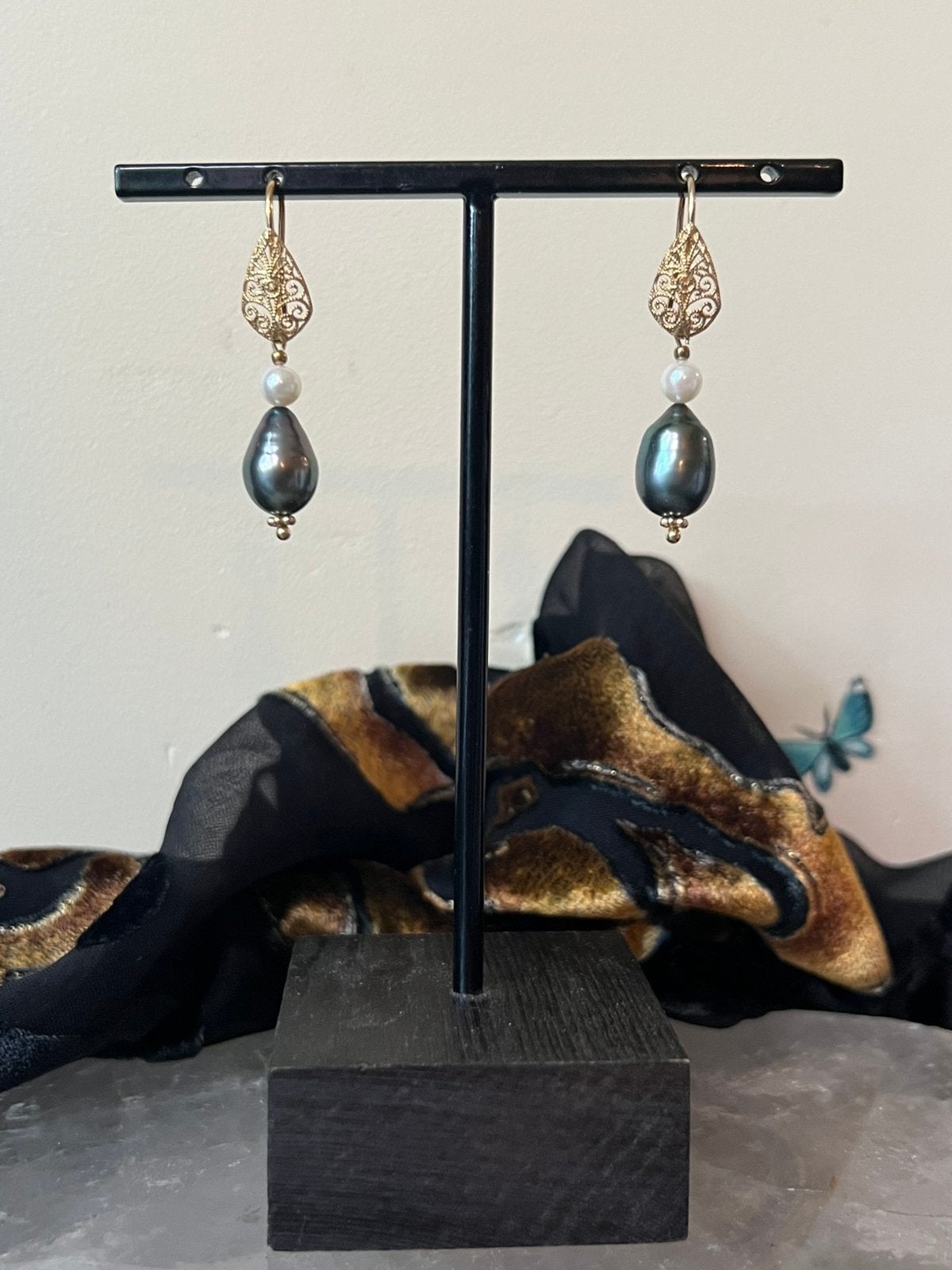 Tahiti parel & AKOYA zoutwater parel zeldzaam one of a kind, Hangers, Magnolia11, Nieuw, Ophalen of Verzenden