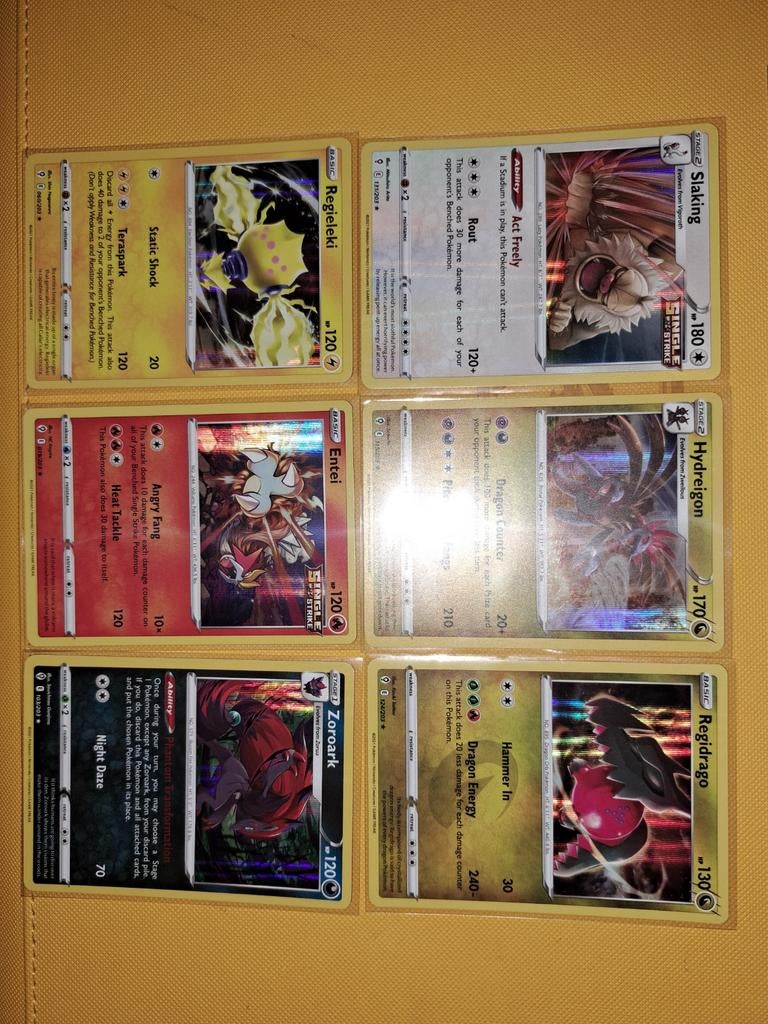 Near mint evolving skies holo rare 6x ., Ophalen of Verzenden, Nieuw, Meerdere kaarten, Foil