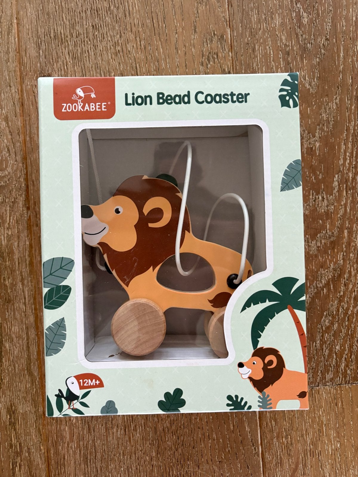 Zookabee Leeuw Kralen Coaster Duwspeelgoed, Kinderen en Baby's, Ophalen of Verzenden, Nieuw, Duw- of Trekspeelgoed