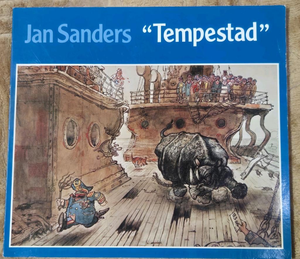 Jan Sanders "Tempestad" - Gesigneerd en Gedateerd 1984, Boeken, Gelezen, Ophalen of Verzenden, Nederland, Jan Sanders